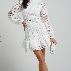 Showpo White Lace Dress